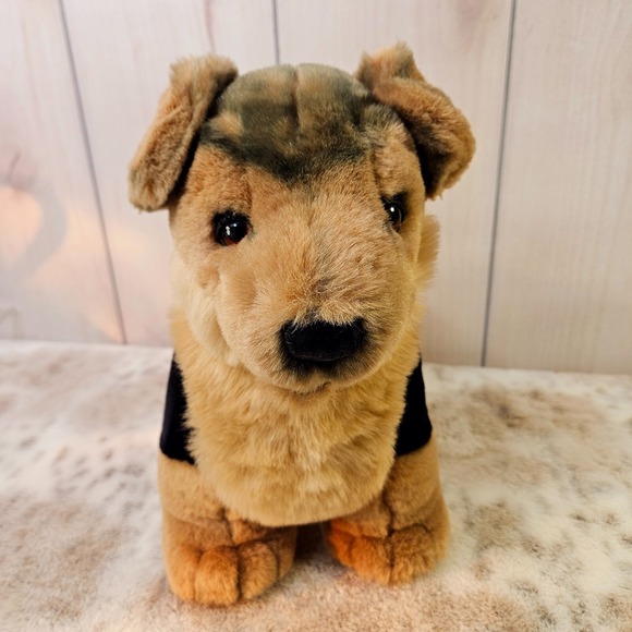 German Shepherd 17" Realistic Stuffed Animal Plush Moveable Head Vintage Chosun - Picture 4 of 10